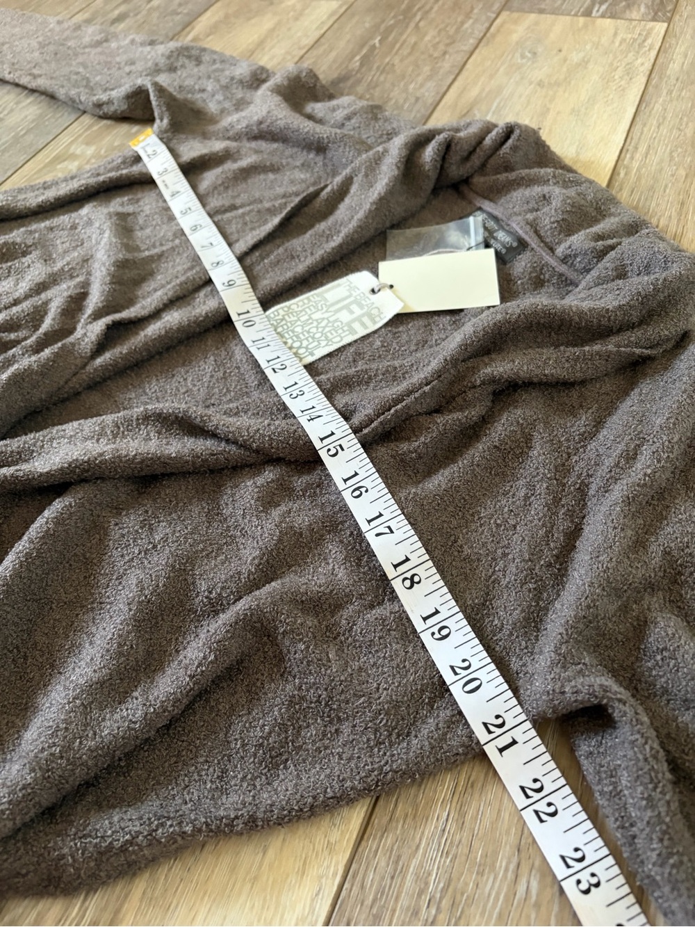 Barefoot Dreams Bamboo Chic Lite Essential Long Cardigan Cocoa Size Medium NWT - Picture 11 of 11